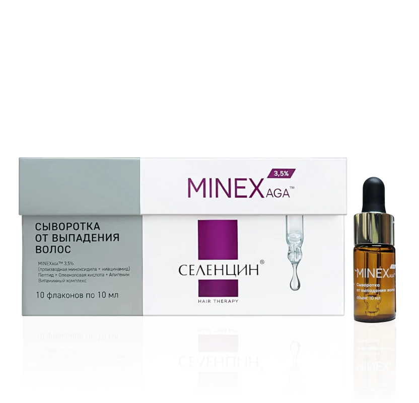 Сыворотка от выпадения волос Селенцин MINEXaga - 1